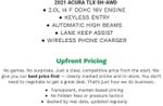 2021 Acura TLX SH-AWD w/Advance Package
