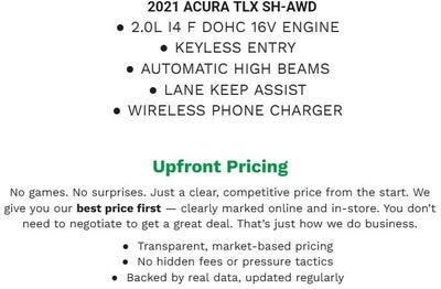 2021 Acura TLX SH-AWD w/Advance Package
