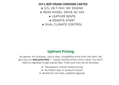 2014 Jeep Grand Cherokee 4WD 4dr Limited