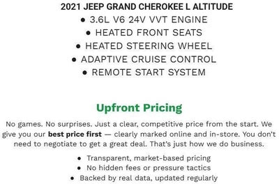 2021 Jeep Grand Cherokee L Altitude 4x4