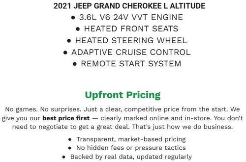 2021 Jeep Grand Cherokee L Altitude 4x4