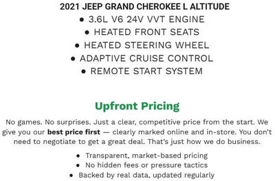 2021 Jeep Grand Cherokee L Altitude 4x4