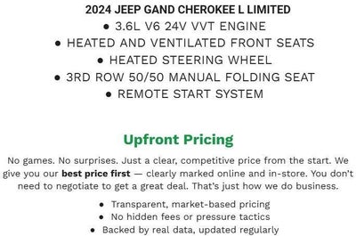 2024 Jeep Grand Cherokee L Limited 4x4