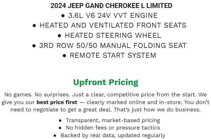 2024 Jeep Grand Cherokee L Limited 4x4