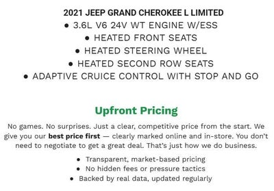 2021 Jeep Grand Cherokee L Limited 4x4