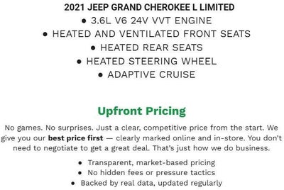 2021 Jeep Grand Cherokee L Limited 4x4