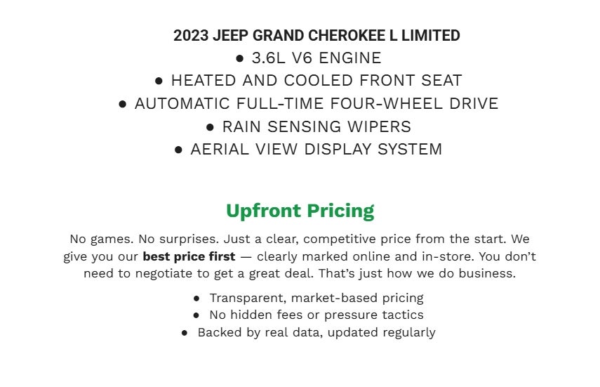 2023 Jeep Grand Cherokee L Limited