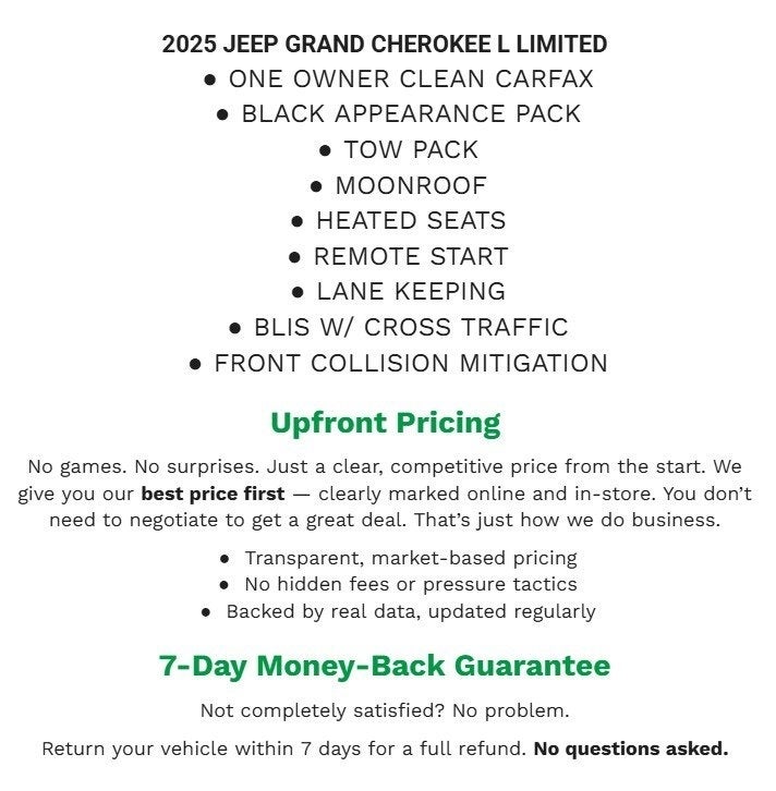 2025 Jeep Grand Cherokee L Limited