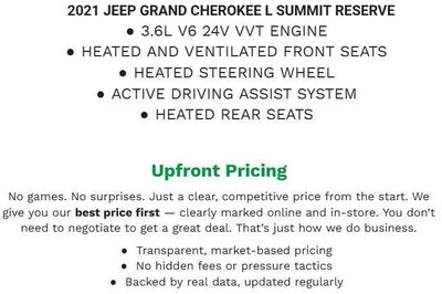 2021 Jeep Grand Cherokee L Summit Reserve 4x4