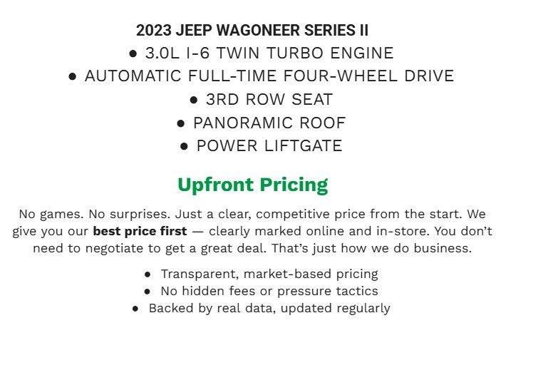 2023 Jeep Wagoneer Series II