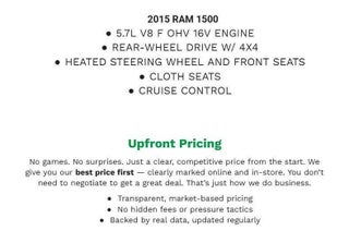 2015 RAM 1500 4WD Crew Cab 140.5 Sport