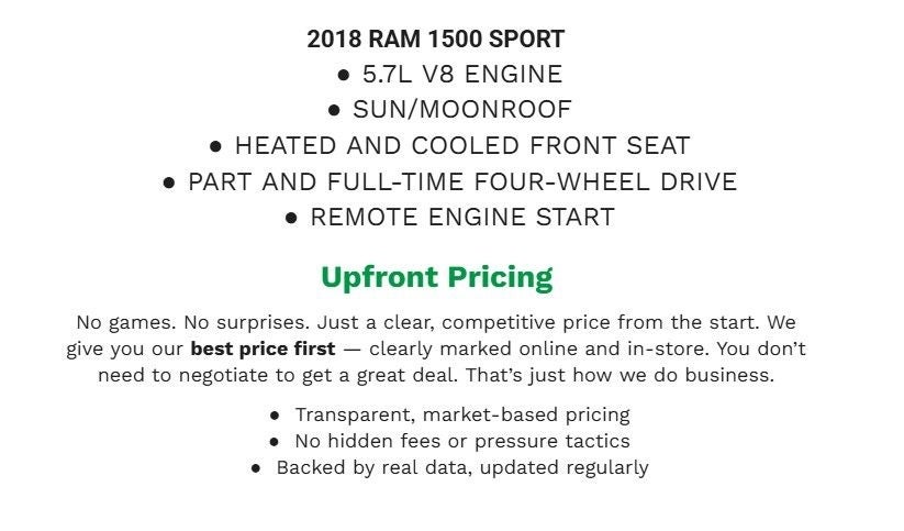 2018 RAM 1500 Sport