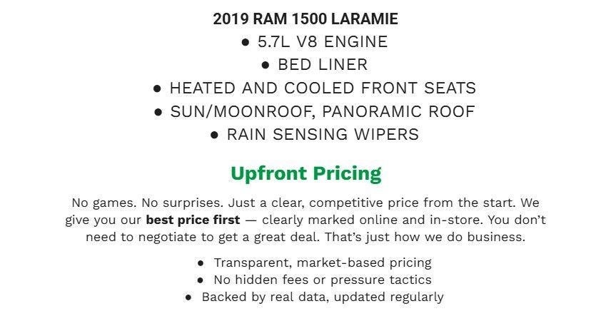 2019 RAM 1500 Laramie