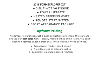 2018 Ford Explorer XLT