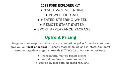 2018 Ford Explorer XLT