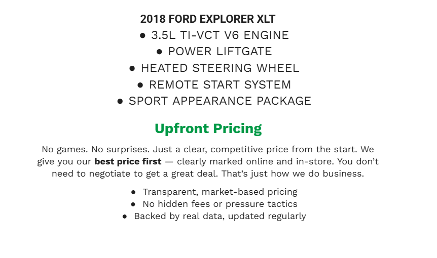 2018 Ford Explorer XLT