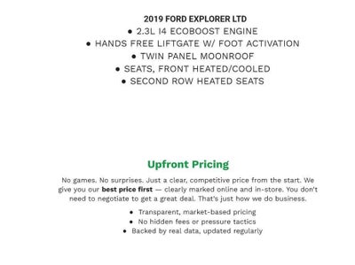 2019 Ford Explorer Limited 4WD
