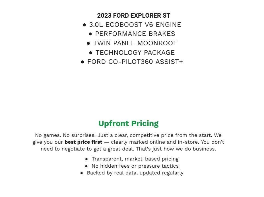 2023 Ford Explorer ST 4WD