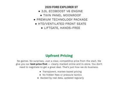 2020 Ford Explorer ST 4WD