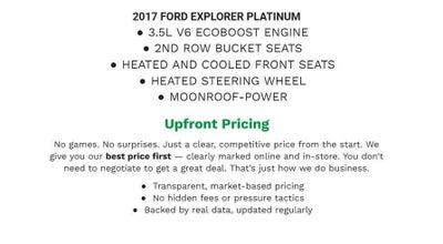 2017 Ford Explorer Platinum