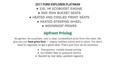 2017 Ford Explorer Platinum