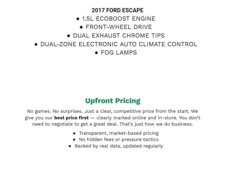 2017 Ford Escape SE FWD