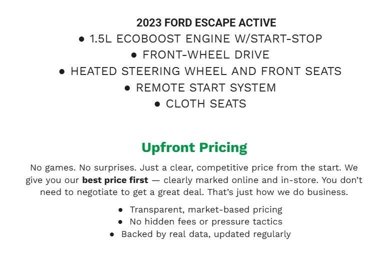 2023 Ford Escape Active FWD