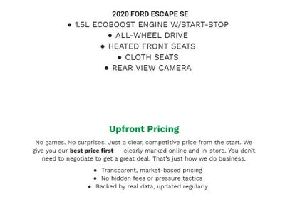 2020 Ford Escape SE AWD