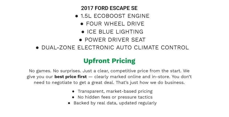 2017 Ford Escape SE