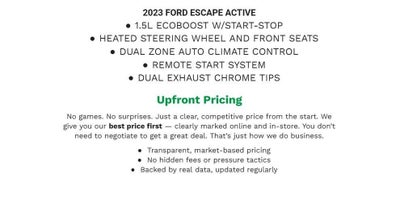 2023 Ford Escape Active