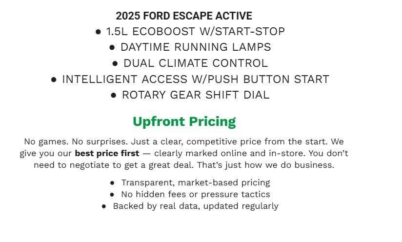 2025 Ford Escape Active