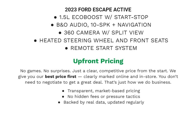2023 Ford Escape Active