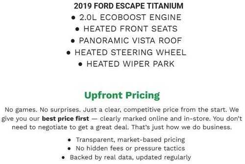 2019 Ford Escape Titanium 4WD