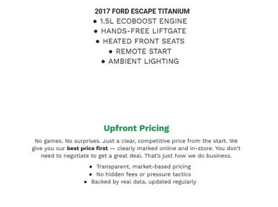 2017 Ford Escape Titanium 4WD