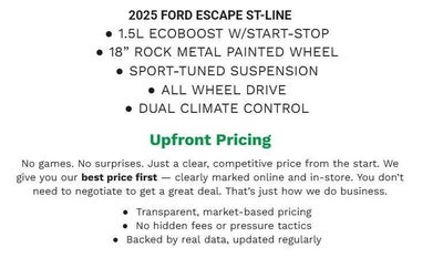 2025 Ford Escape ST-Line