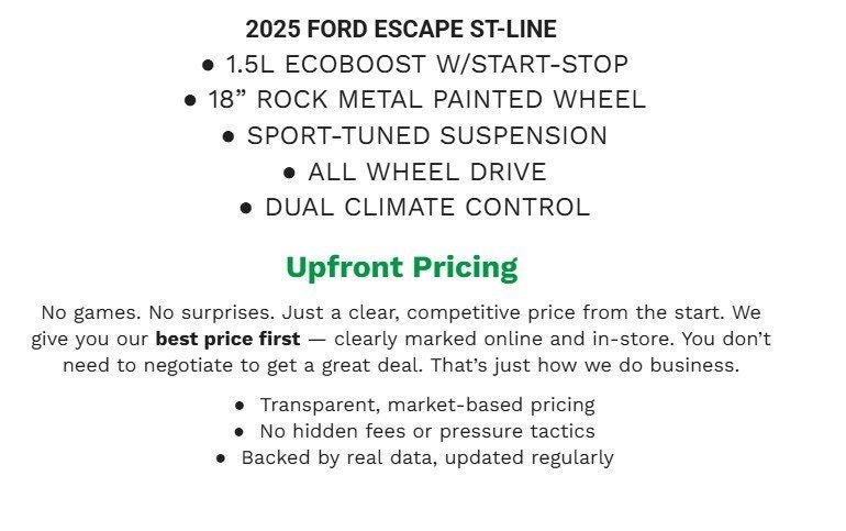2025 Ford Escape ST-Line