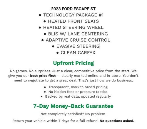 2023 Ford Escape ST-Line