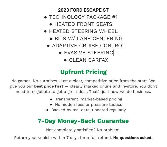 2023 Ford Escape ST-Line
