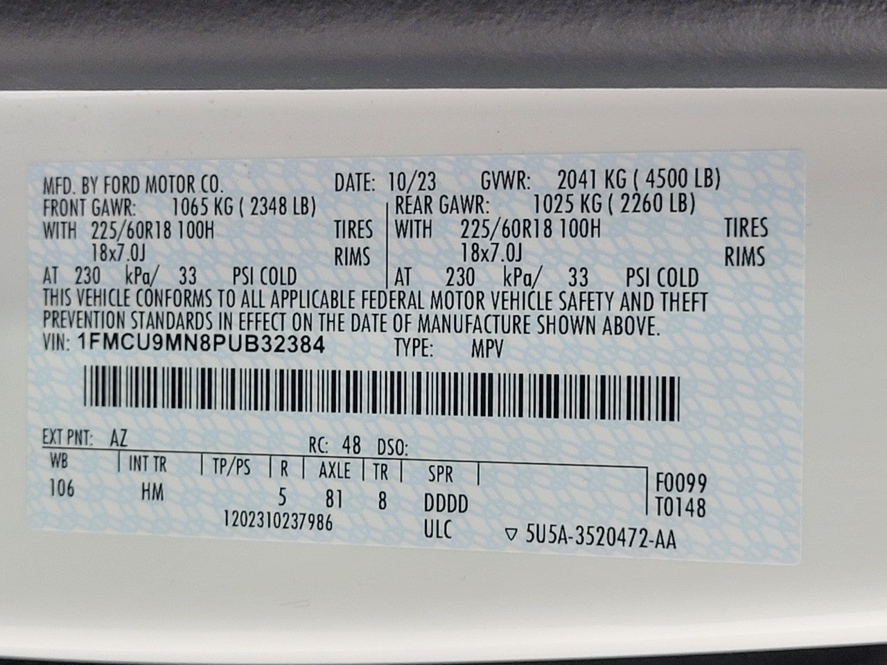 2023 Ford Escape ST-Line