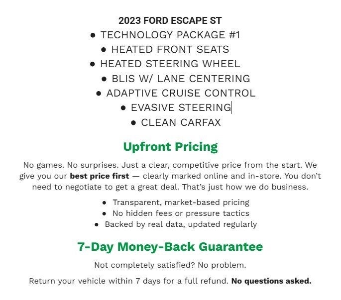 2023 Ford Escape ST-Line