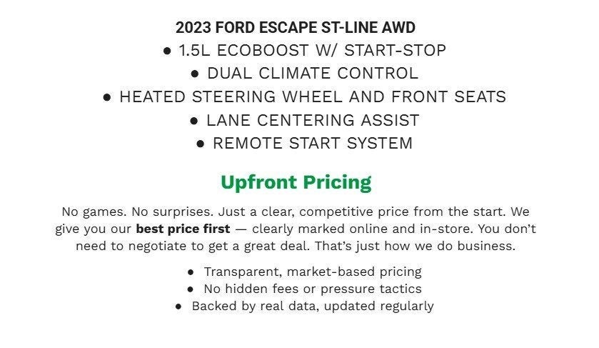 2023 Ford Escape ST-Line