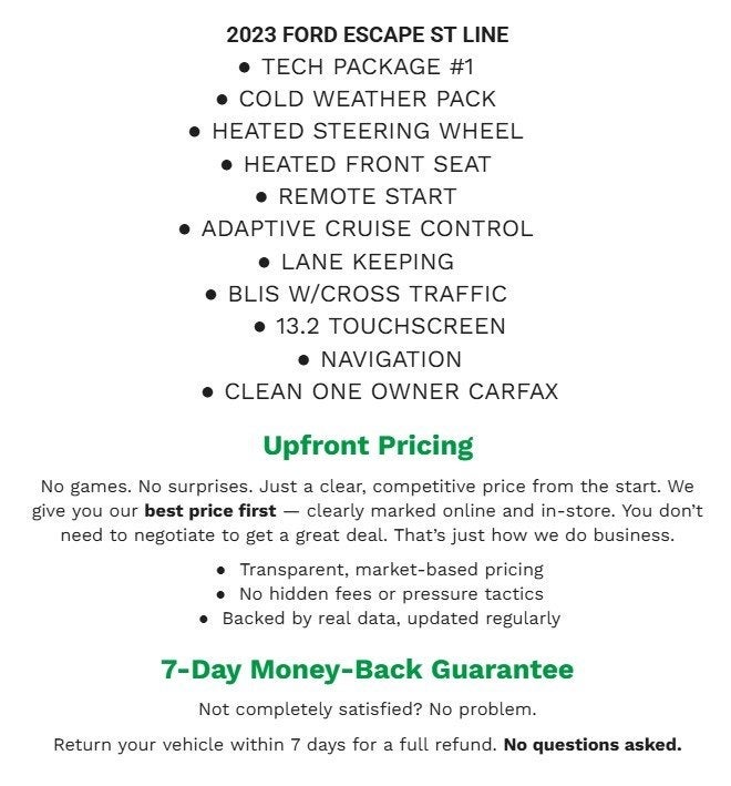 2023 Ford Escape ST-Line