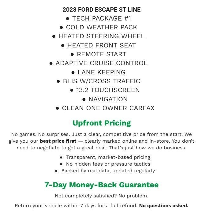 2023 Ford Escape ST-Line