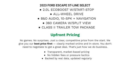 2023 Ford Escape ST-Line Select
