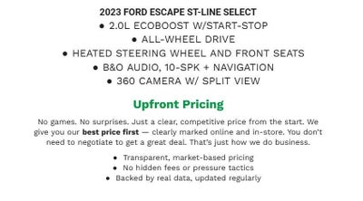 2023 Ford Escape ST-Line Select