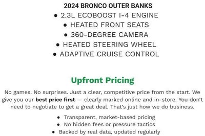 2024 Ford Bronco Outer Banks 4 Door 4x4