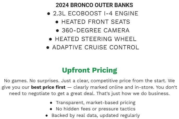 2024 Ford Bronco Outer Banks 4 Door 4x4