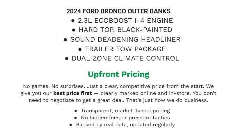 2024 Ford Bronco Outer Banks