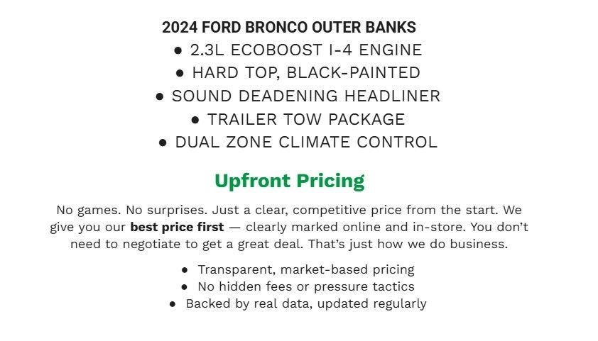 2024 Ford Bronco Outer Banks