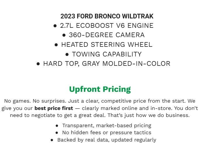 2023 Ford Bronco Wildtrak
